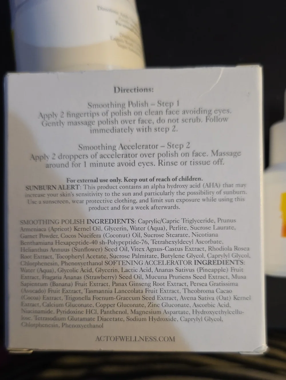 Act of Wellness euphoric exfoliation